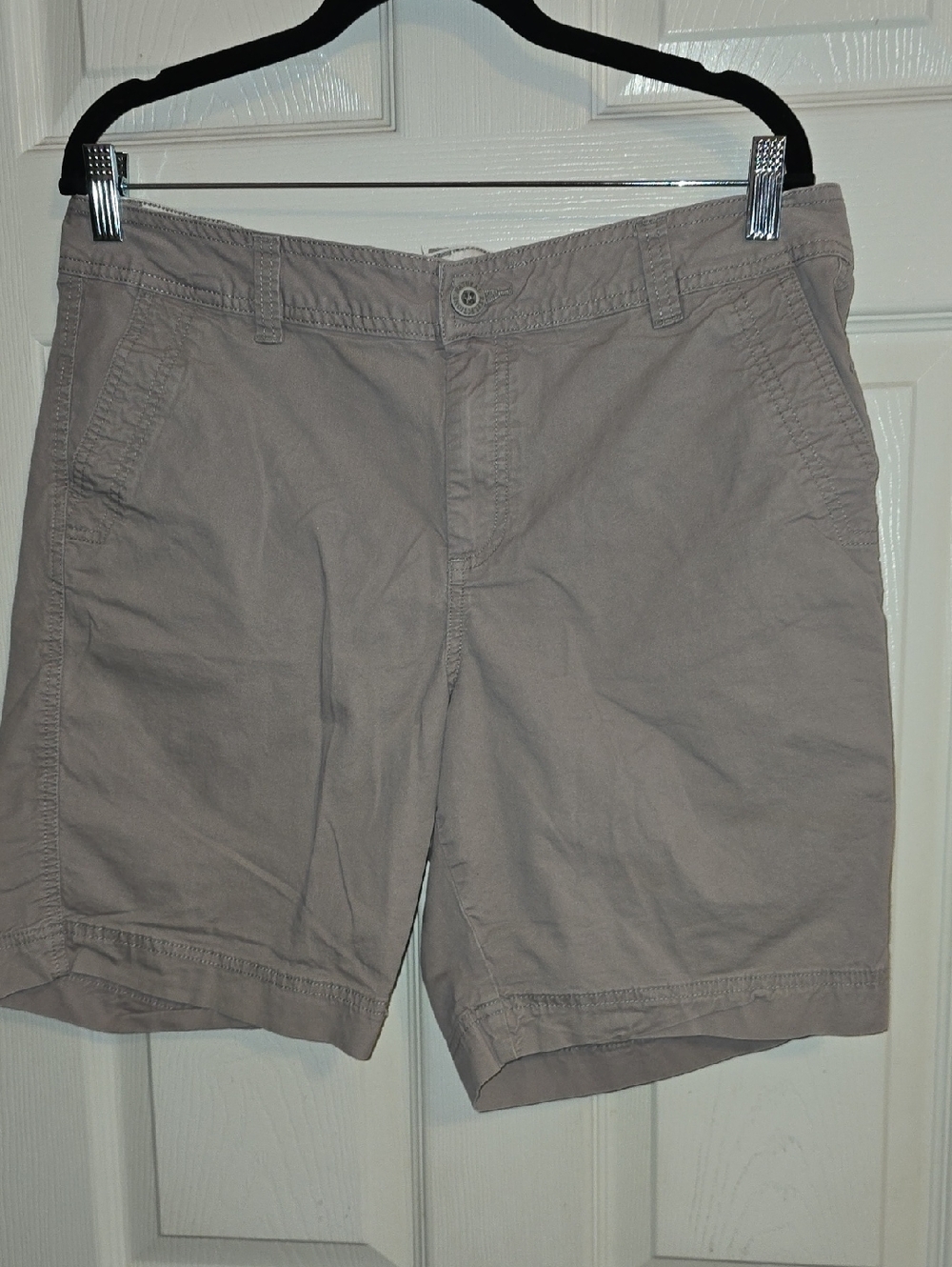Natural Reflections Women's High Waist Shorts - Taupe